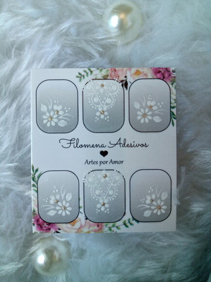 Adesivos, Unhas Naturais, Kit.