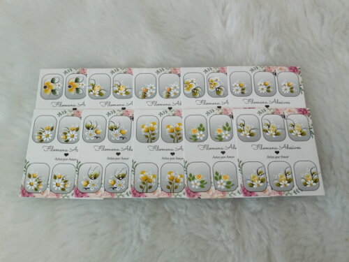 Adesivos, Unhas Naturais, Kit.