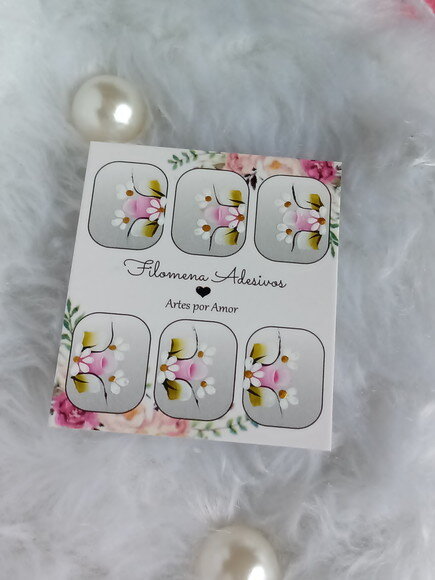 Adesivos, Unhas Naturais, Kit.