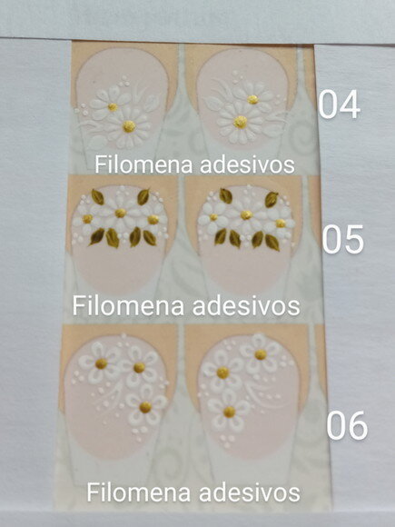 Adesivos, Unhas Naturais, Kit.