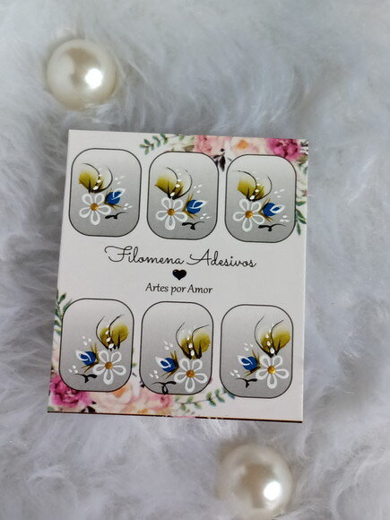 Adesivos, Unhas Naturais, Kit.