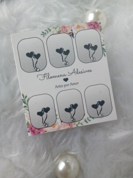 Adesivos, Unhas Naturais, Kit.