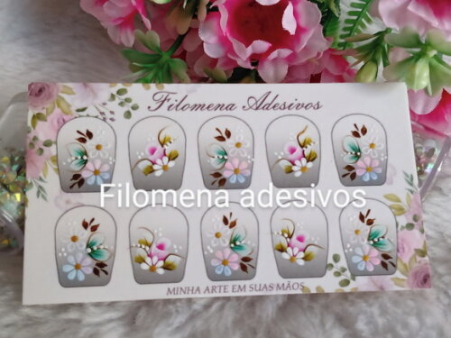 Adesivos, Unhas Naturais.