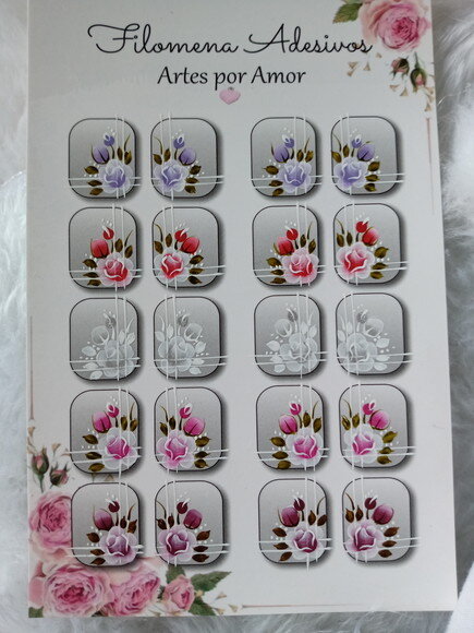 Adesivos, Unhas, Naturais.