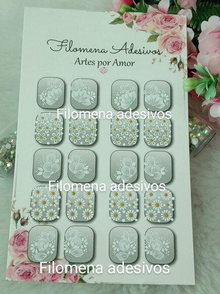 Adesivos, Unhas, Naturais.