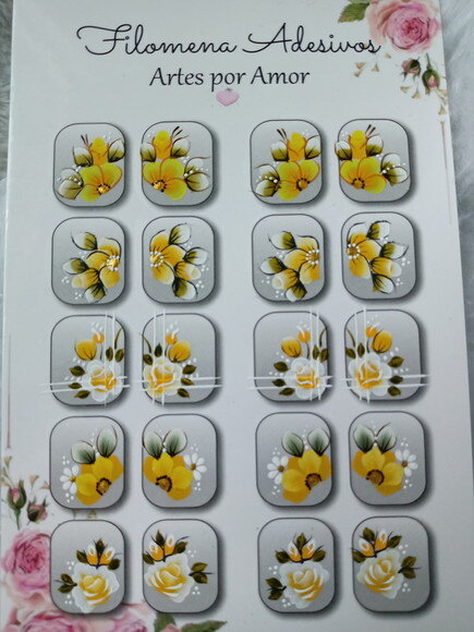 Adesivos, Unhas, Naturais.