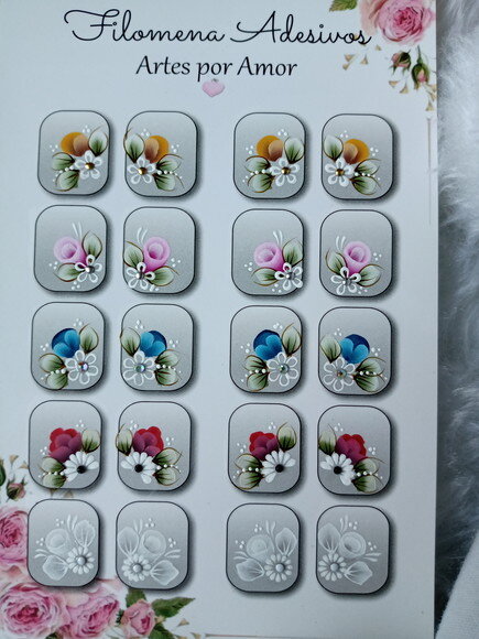 Adesivos, Unhas, Naturais.