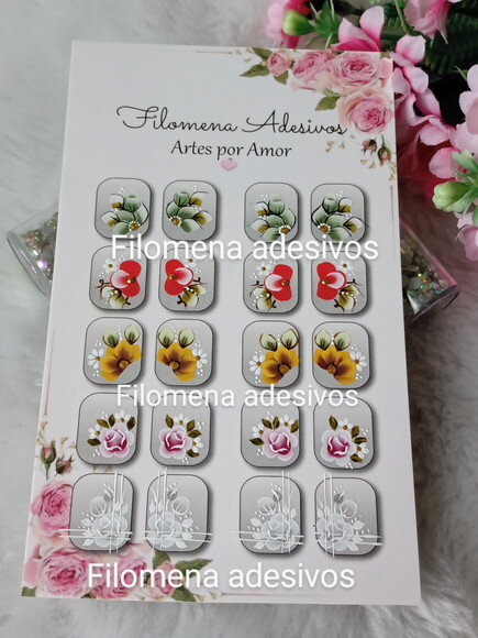 Adesivos, Unhas,naturais.