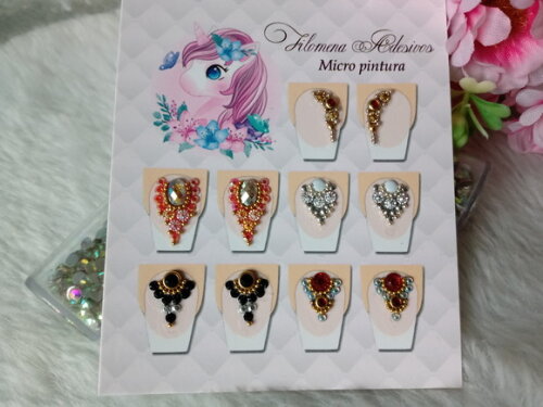 Jóias de Luxo para Unhas, 5 Pares