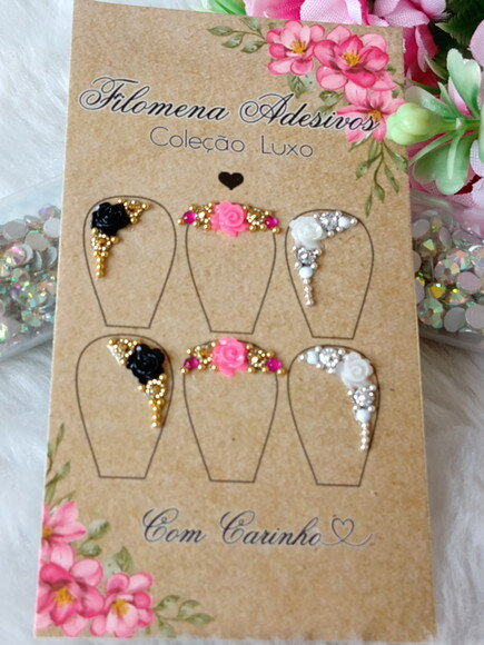 Jóias para Unhas, 3 Pares
