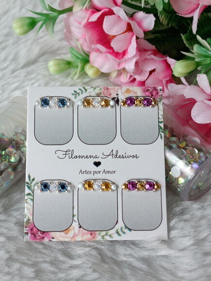 Jóias para Unhas, 3 Pares