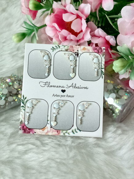 Jóias para Unhas, 3 Pares.