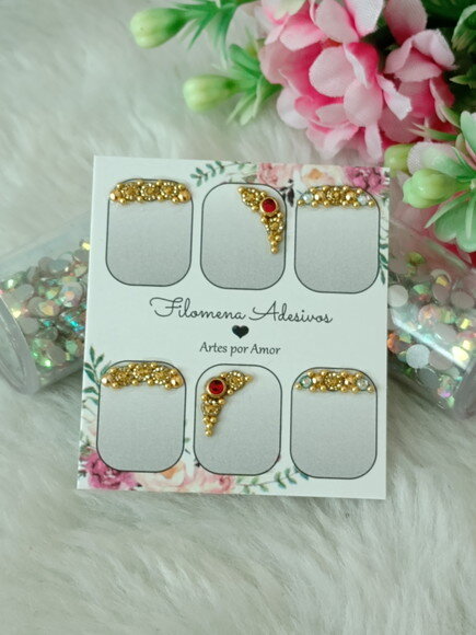 Jóias para Unhas, 3 Pares.