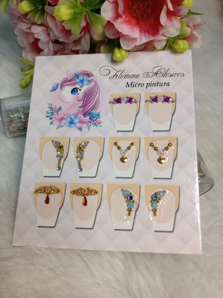 Jóias para Unhas, 5 Pares.