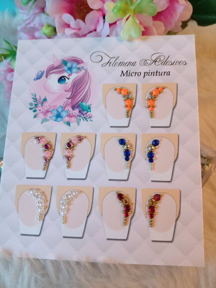 Jóias para Unhas, 5 Pares.