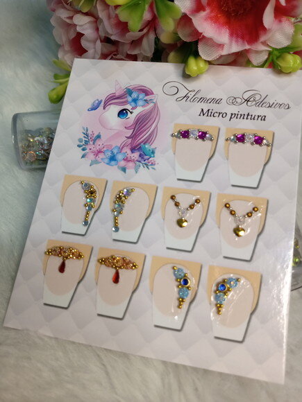 Jóias para Unhas, 5 Pares.