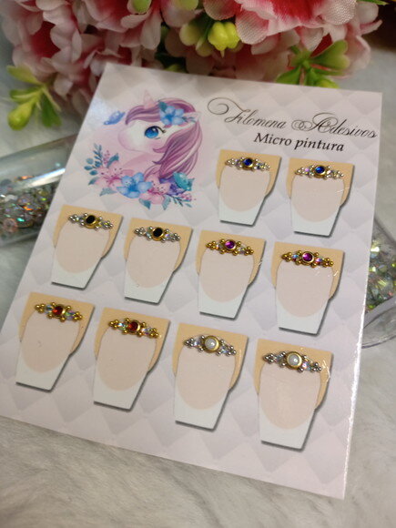 Jóias para Unhas, 5 Pares.