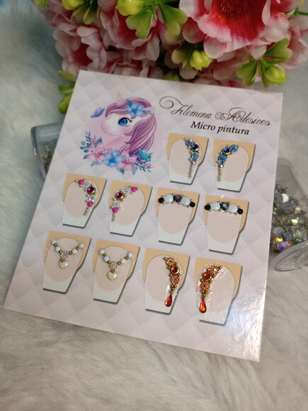 Jóias para Unhas,5 Pares.
