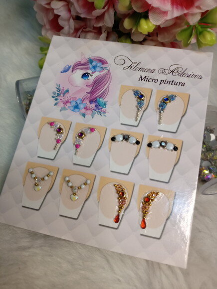 Jóias para Unhas,5 Pares.