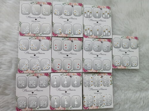Kit, Adesivos, Unhas Naturais.
