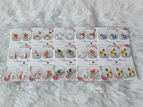 Kit, Adesivos, Unhas Naturais.