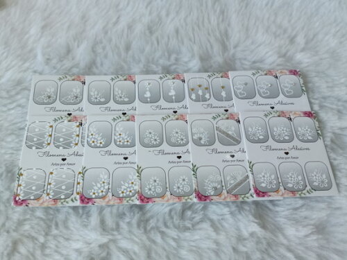 Kit, Adesivos, Unhas Naturais.
