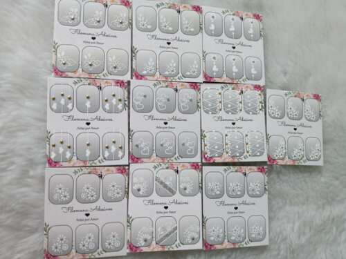 Kit, Adesivos, Unhas Naturais.