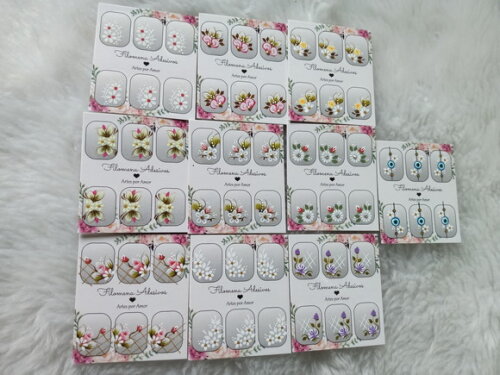 Kit, Adesivos, Unhas Naturais.