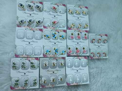 Kit, Adesivos, Unhas Naturais.