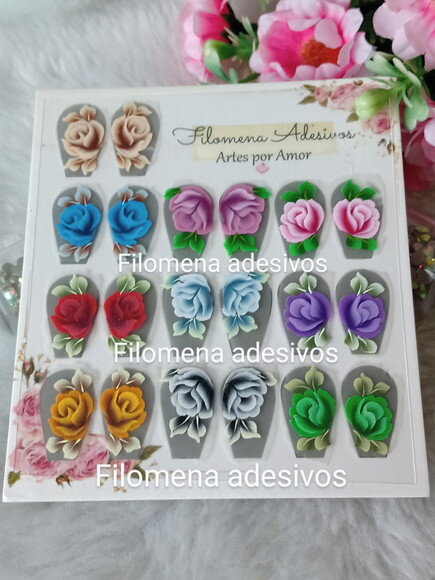 Super Luxo/ Adesivos/ Unhas