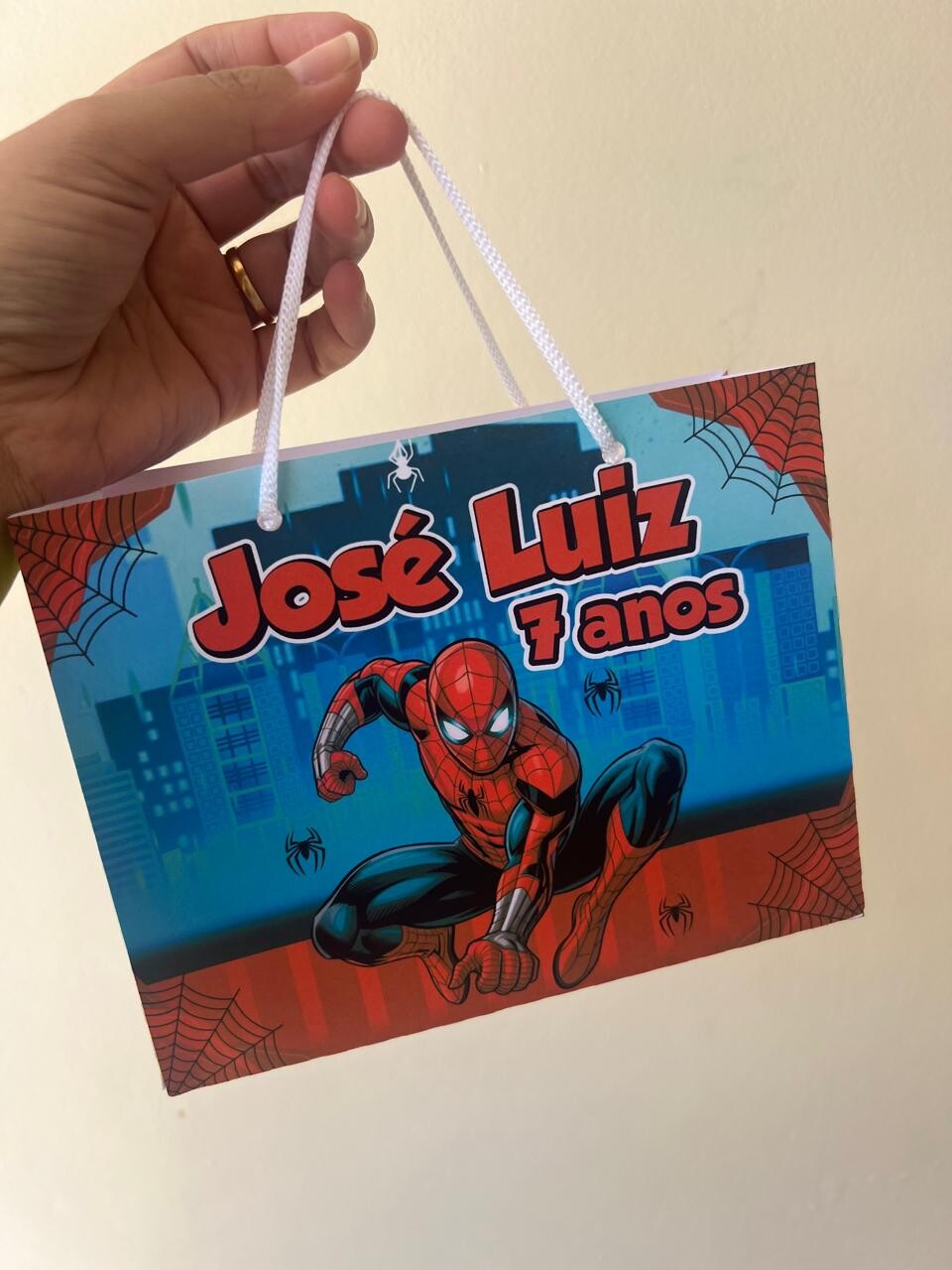 15 Sacolinhas Personalizada Homem Aranha
