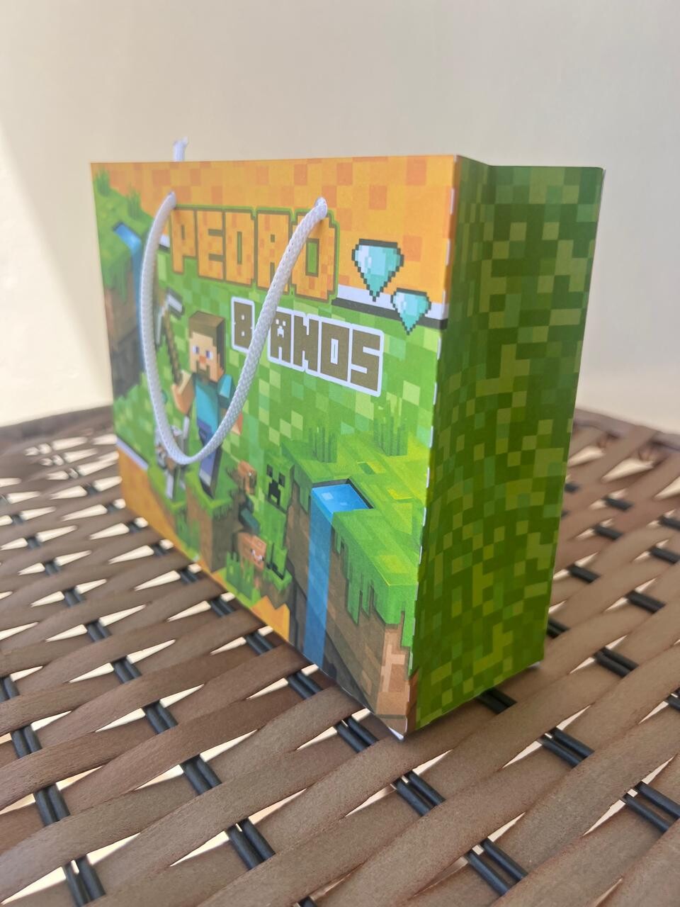 15 Sacolinhas Personalizada Minecraft