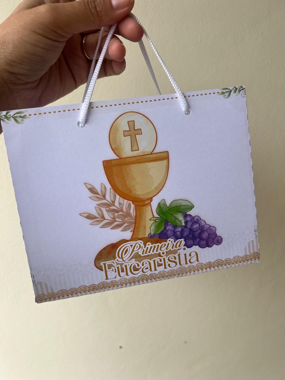 15 Sacolinhas Personalizada Primeira Eucaristia Primeira Comunhã