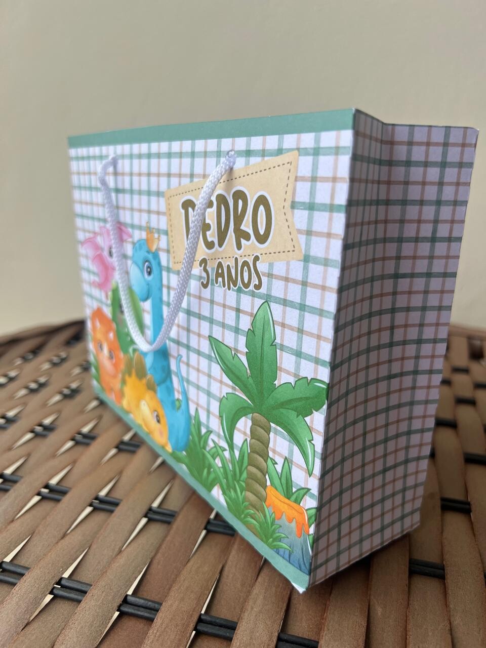 15 Sacolinhas Personalizada Dino Baby Dinossauro Baby