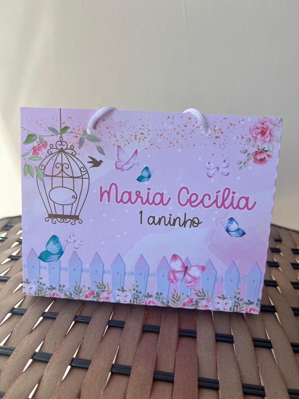 15 Sacolinhas Personalizada Jardim - Jardim Borboletas
