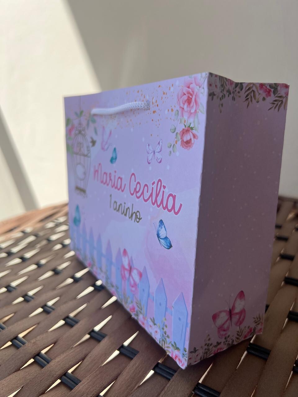 15 Sacolinhas Personalizada Jardim - Jardim Borboletas