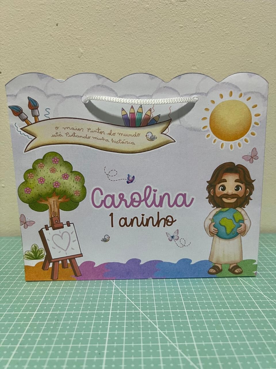 15 Sacolinhas O MAIOR PINTOR DO MUNDO JESUS - Lembrancinhas para 