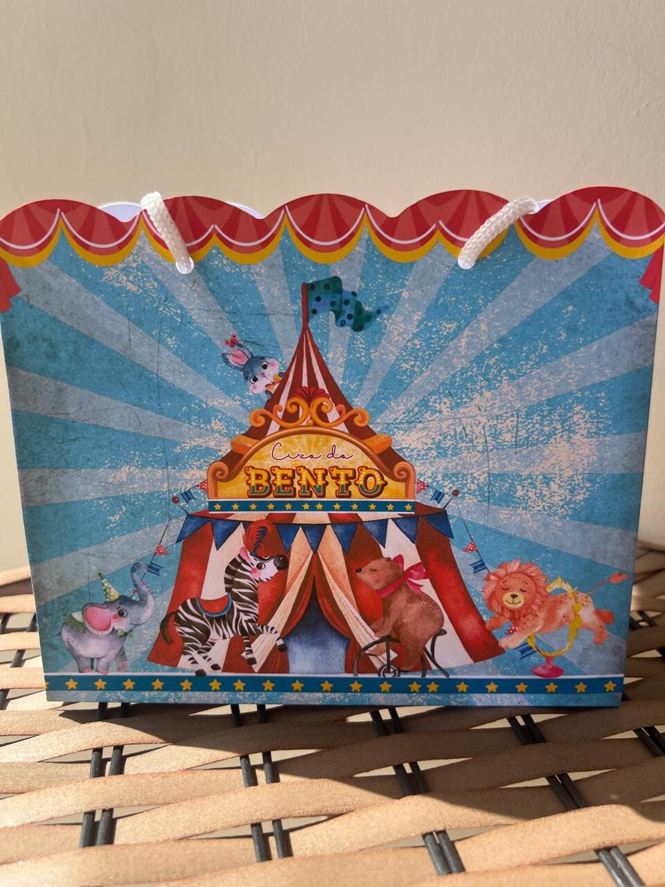 15 Sacolinhas Personalizada Circo Menino