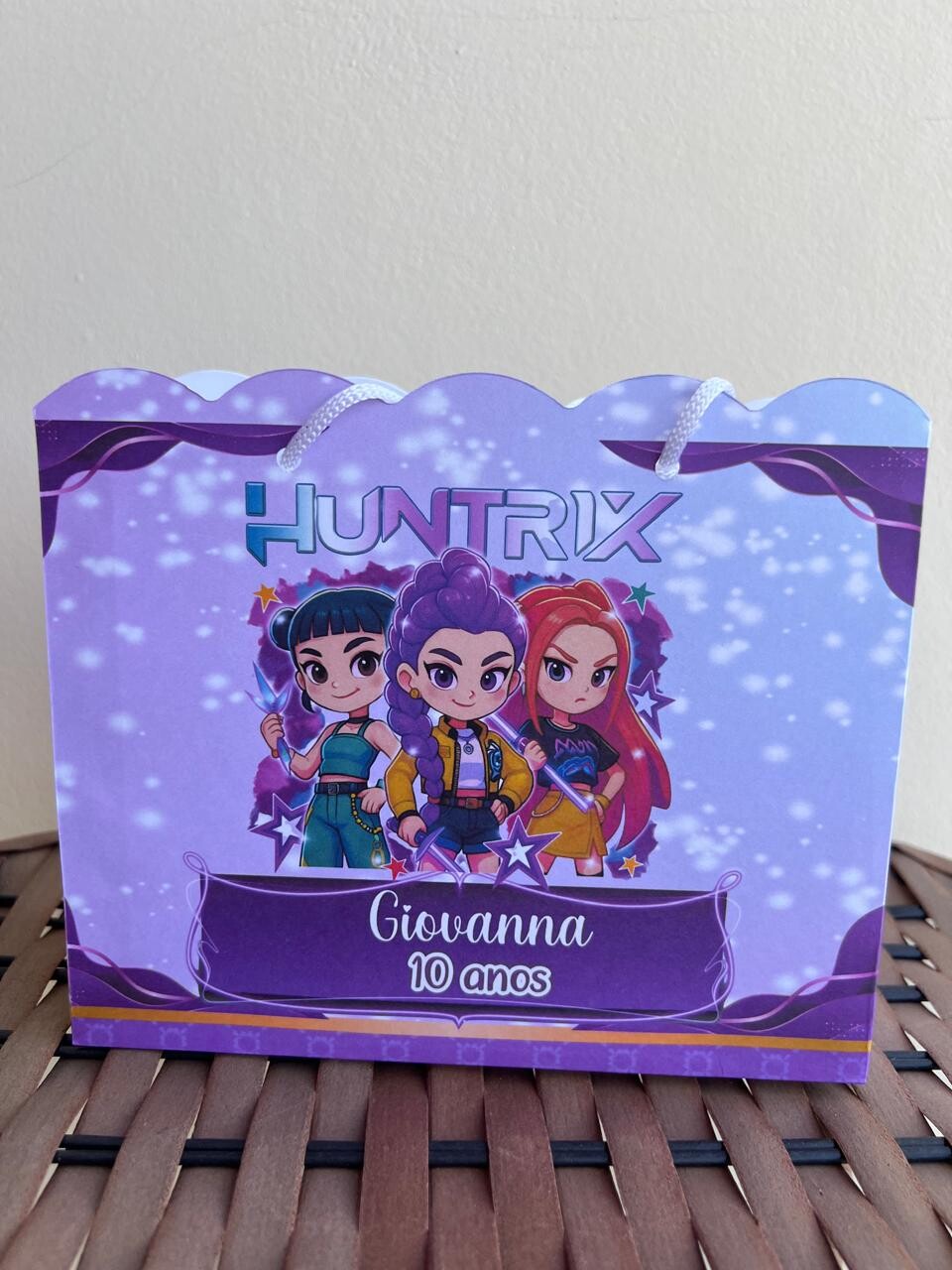 15 Sacolinhas Personalizadas Guerreiras K-Pop Huntrix Lembrancinh