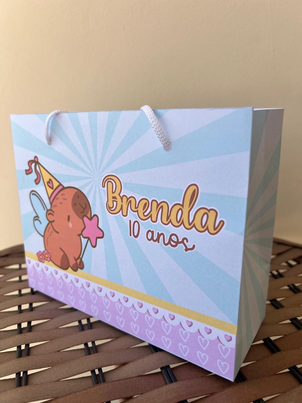 15 Sacolinhas Personalizada Capivara