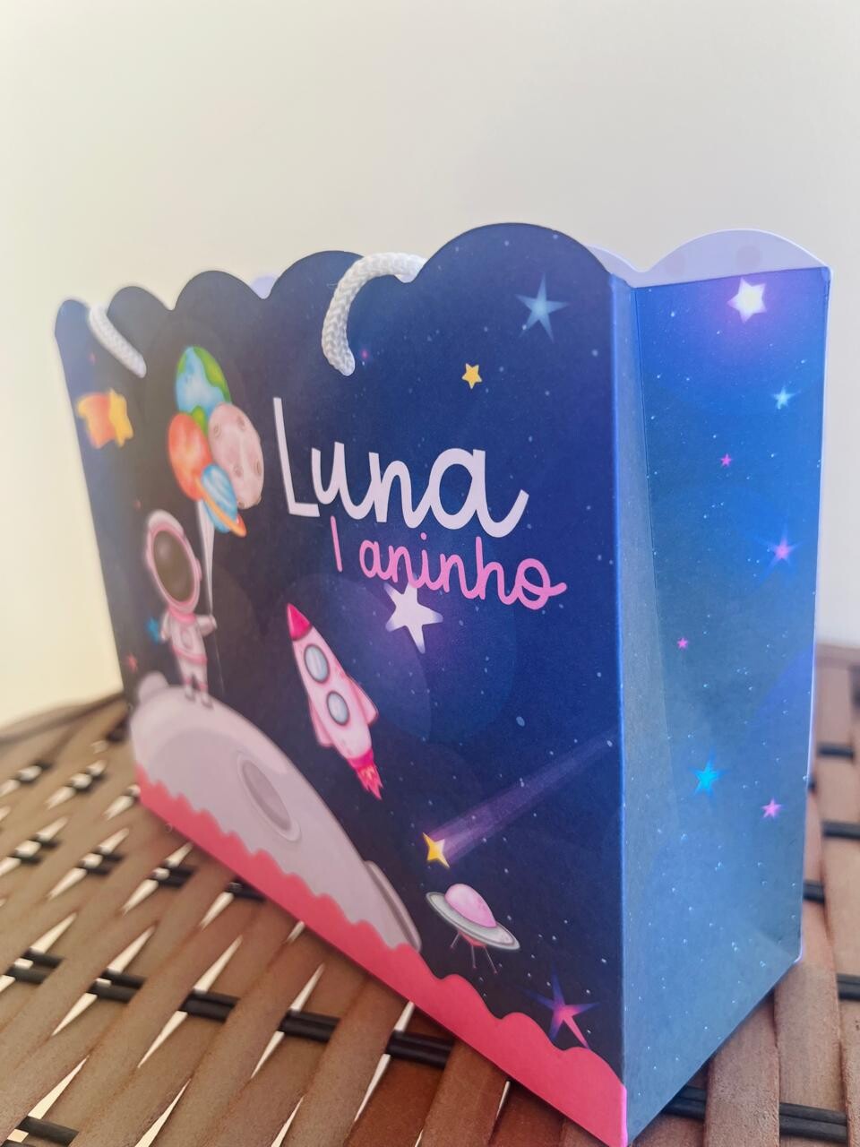 Sacolinhas Personalizada Astronauta Menina - Astronauta