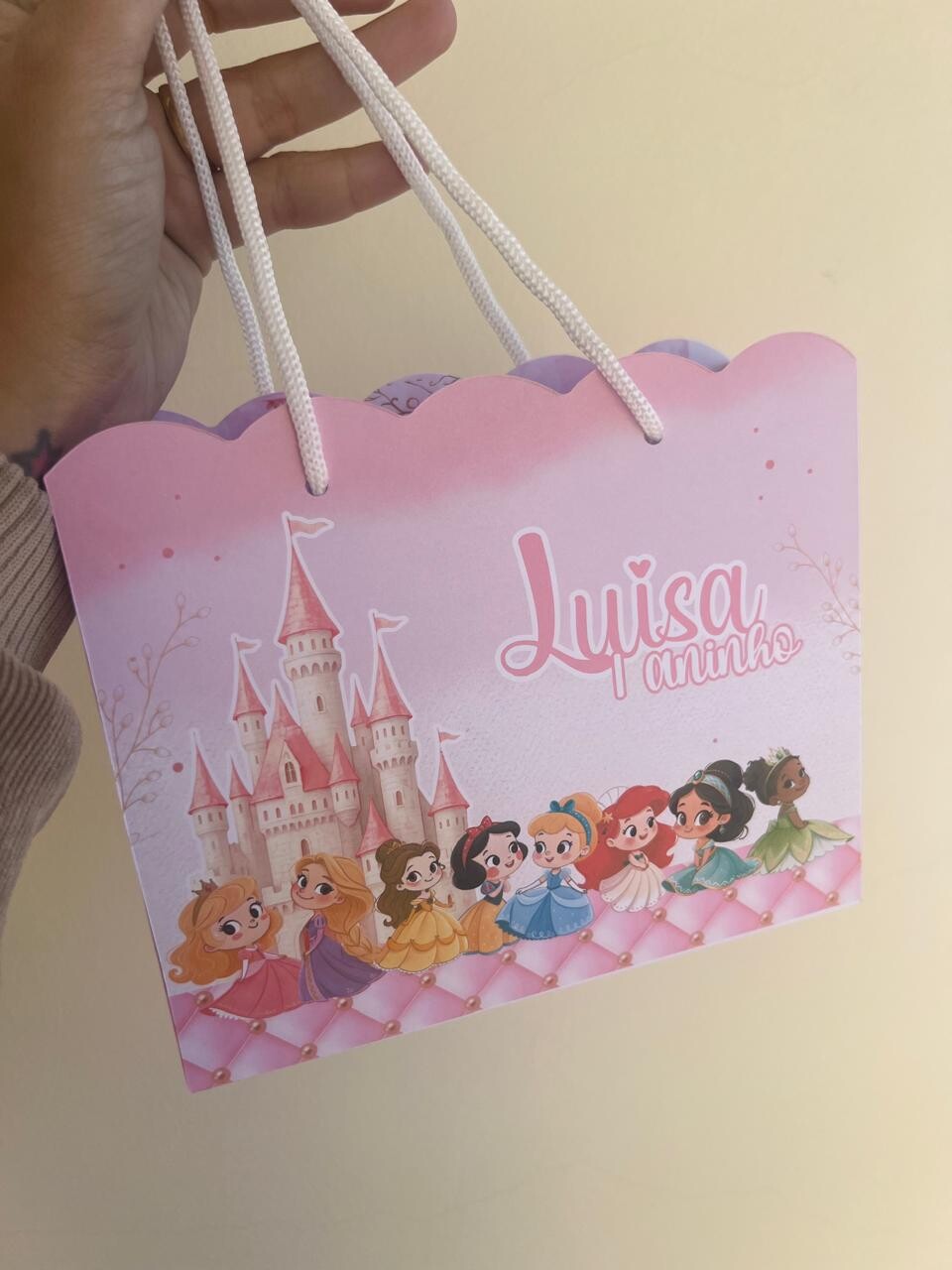 Sacolinhas Personalizada Princesas Baby - Princesas