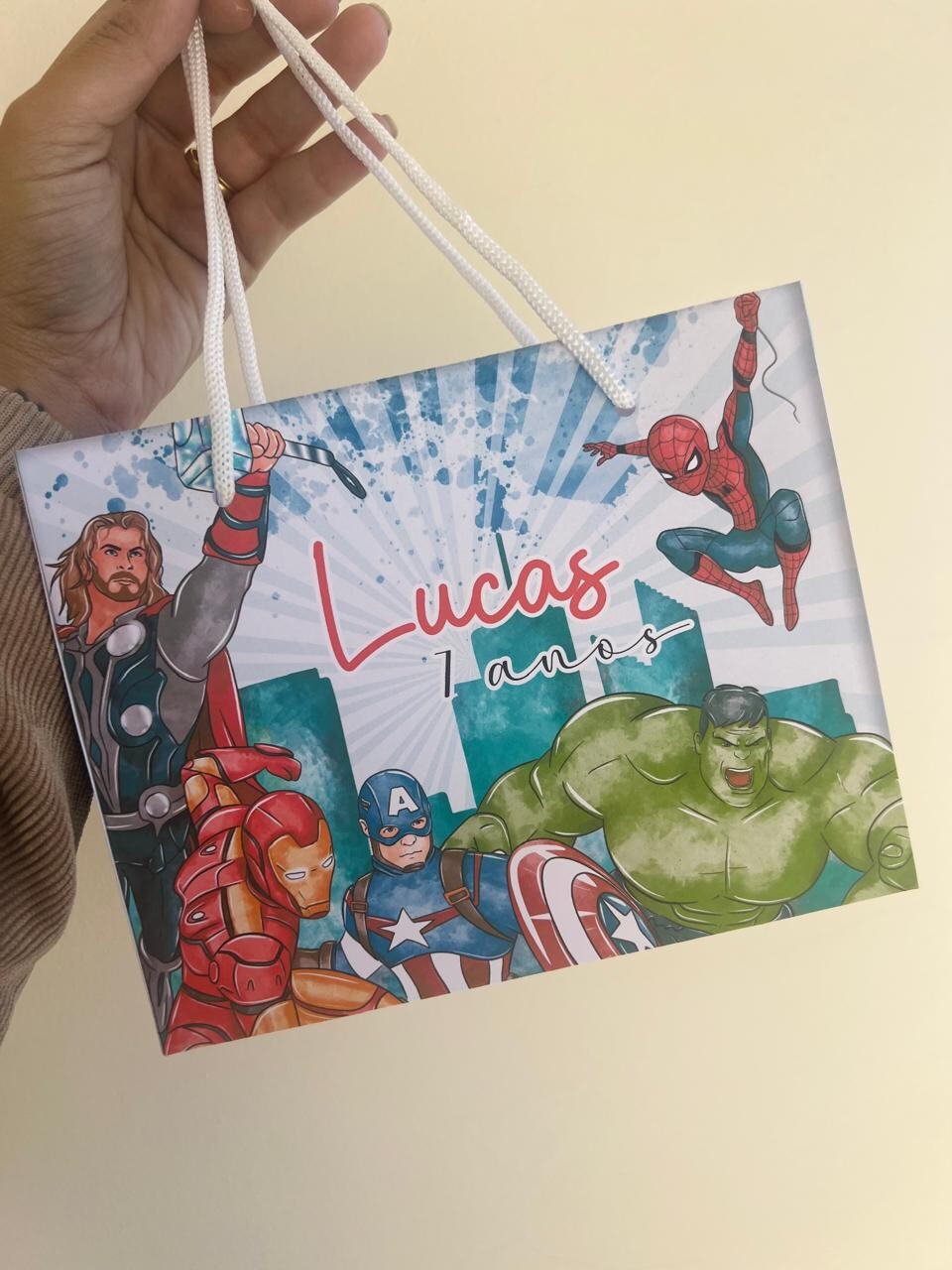 Sacolinhas Personalizada Heróis - Sacolinhas Personalizada Vinga