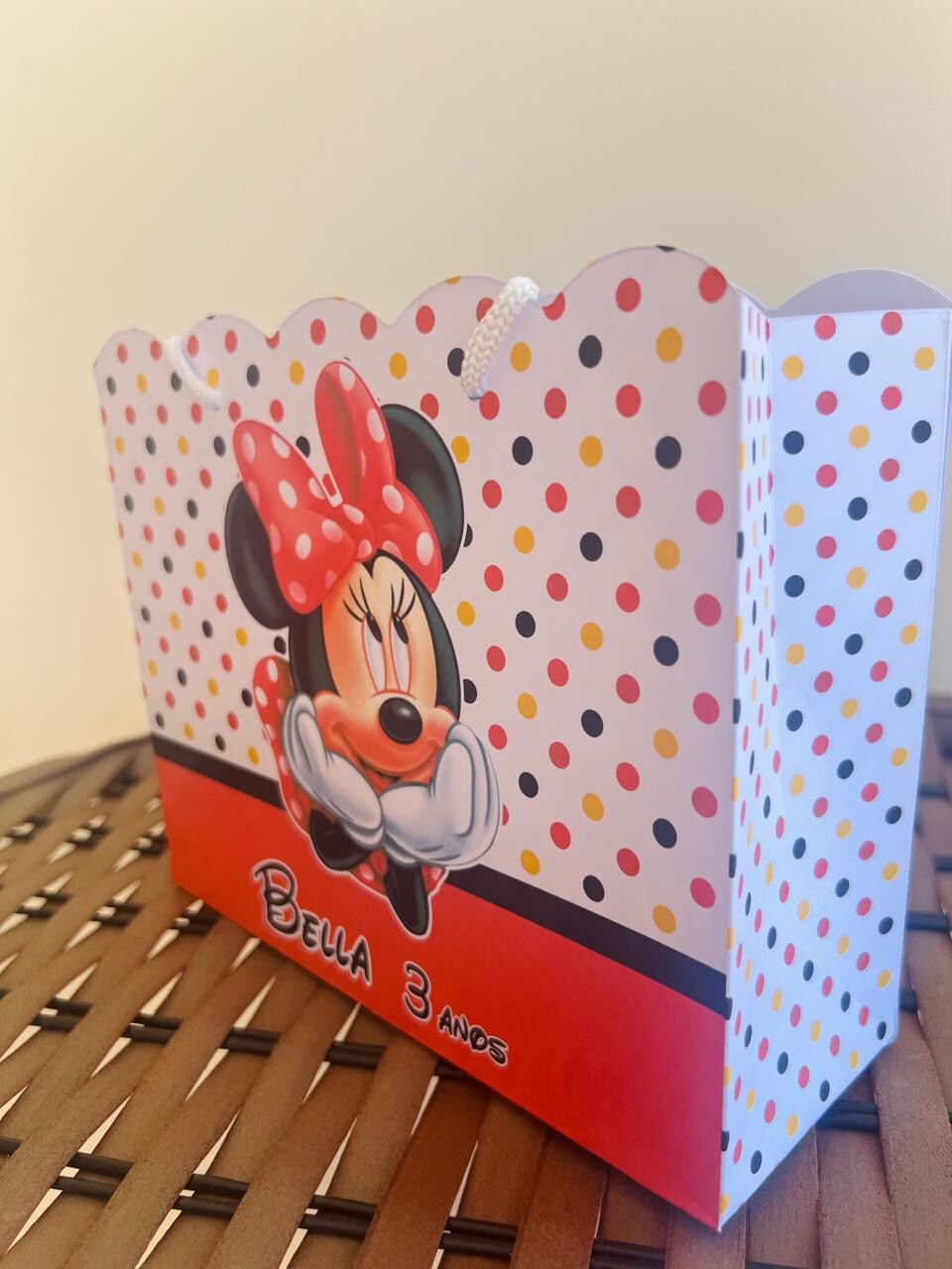 Sacolinhas Personalizada Minnie - Lembrancinhas Minnie Vermelha
