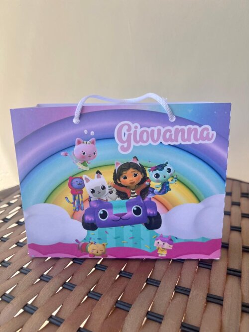 15 Sacolinhas Personalizada A Casa Mágica da Gabby