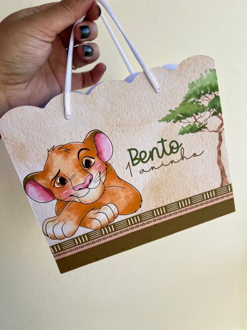 15 Sacolinhas Personalizada Rei Leão - lembrancinhas rei leão