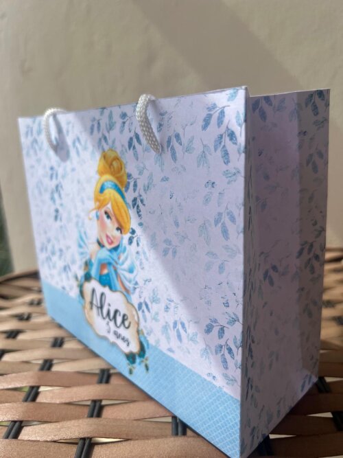 15 Sacolinhas Personalizada Cinderela - Tema Cinderela