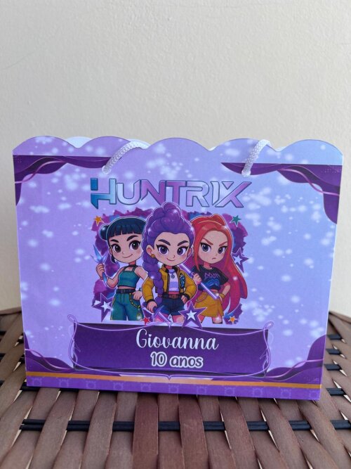 15 Sacolinhas Personalizadas Guerreiras K-Pop Huntrix Lembrancinh