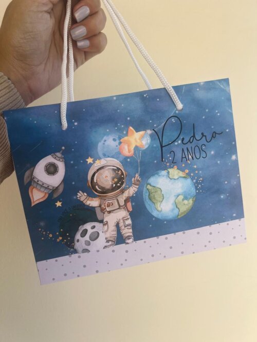 Sacolinhas Personalizada Astronauta Menino - Astronauta