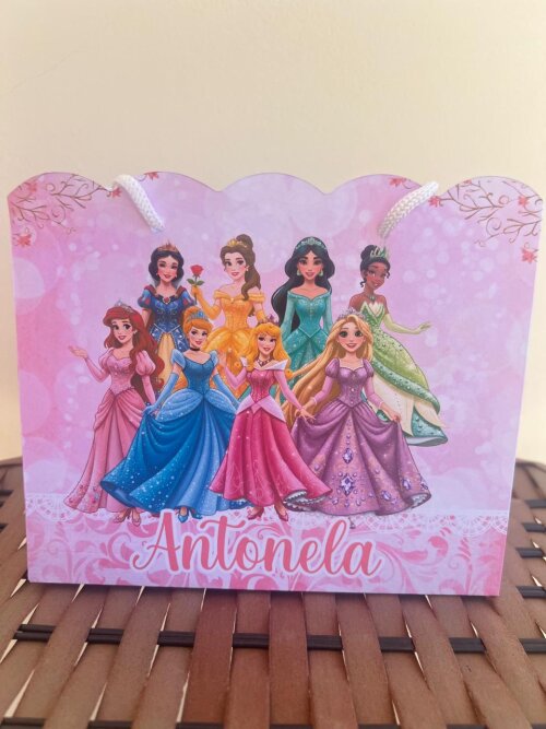 Sacolinhas Personalizada Princesas - Princesas